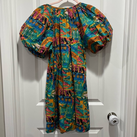 Cleobella Natia Mini Puff Sleeve dress in Paradiso Size Medium - Picture 5 of 5